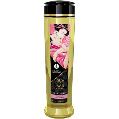 Shunga Erotic Massage Oil Aphrodisia Rose Scented 8 fl oz