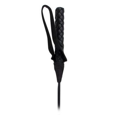 Fetish Fantasy Extreme Leather Riding Crop Black