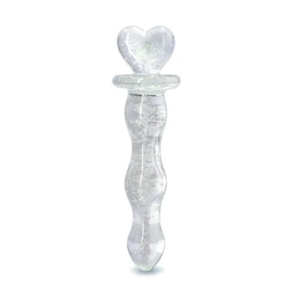 Firefly Glass Heart A Glow - Clear