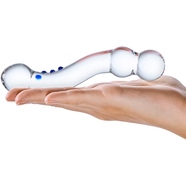 Glas 6in Curved G-spot Glas Dildo