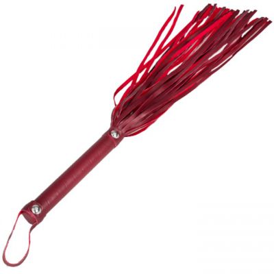 Bondara Red Faux Leather Flogger 17 5 Inch
