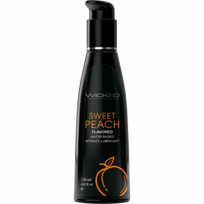 Wicked Aqua Sweet Peach Water Based Personal Lubricant 4 fl oz