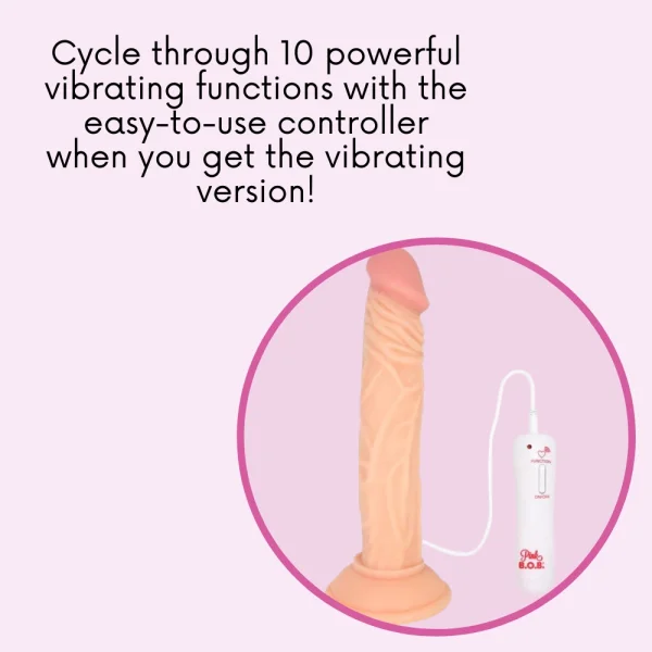 Best-Selling #1 Vibrating 8.5" Suction-Cup Dildo