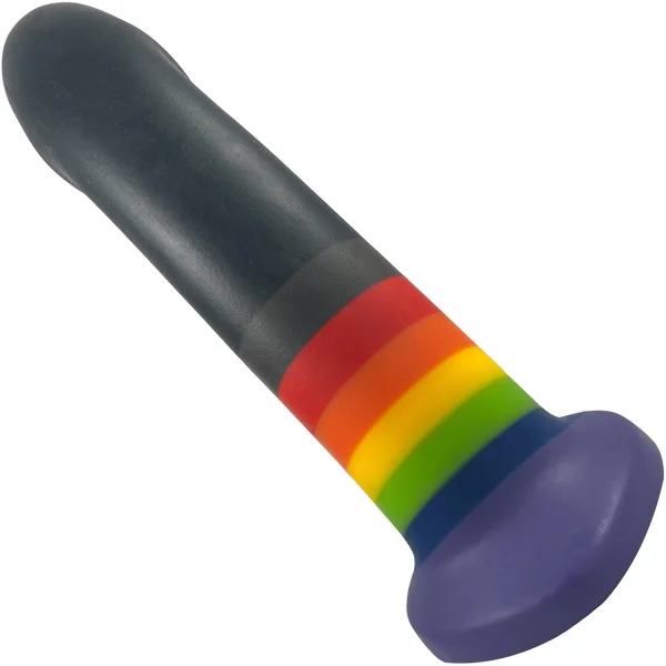 Max Pride Silicone Dildo by BS - Rainbow