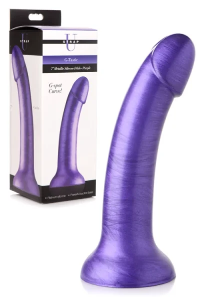 Strap U G-Tastic 7" Metallic Silicone Dildo