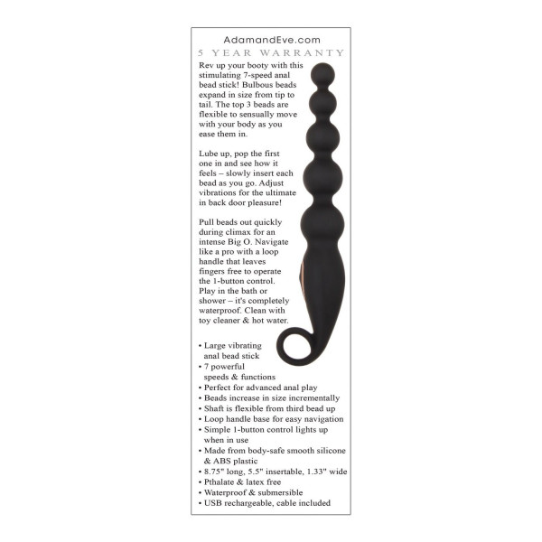 Adam & Eve Vibrating Anal Beads