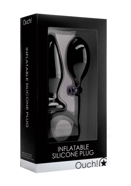 Inflatable Silicone Plug - Black -