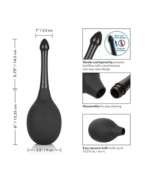 One Way Valve Douche - Black