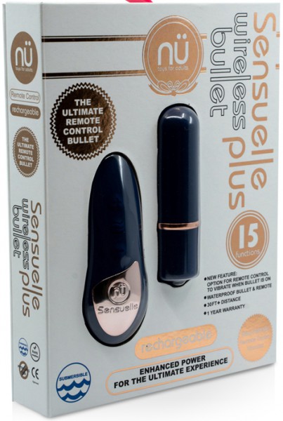 Nu Sensuelle R/C Wireless Bullet Plus Navy Blue