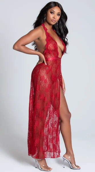 Red Lace Romance Gown — image 5 of 6