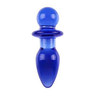 Lucent Sphere Handle Glass Butt Plug