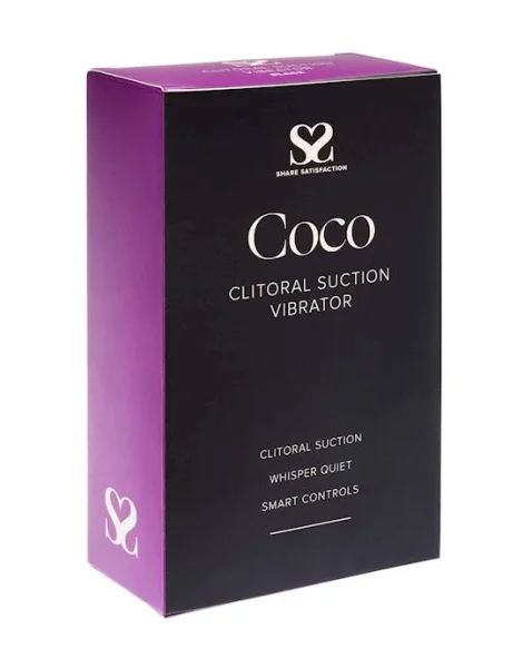 Share Satisfaction Coco Suction Vibrator - Black
