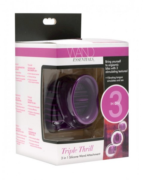 Triple Thrill 3 In 1 Wand Attachment - 2 Inch
