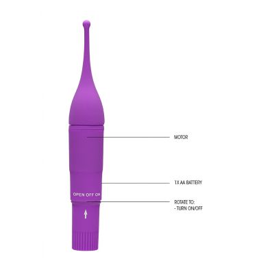Clitoral Tickler Purple Mini Wand Vibrator