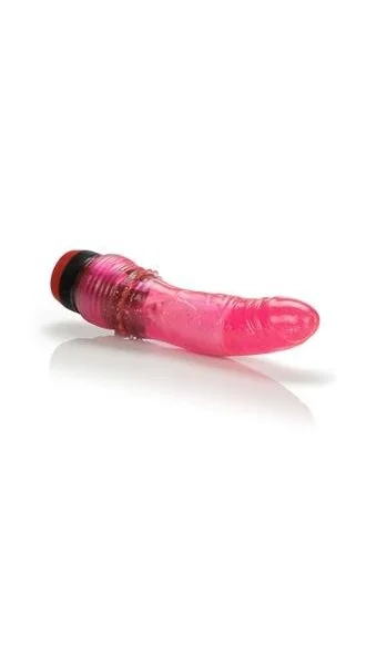 Hot Pinks Curved Penis 6.25 inches Vibrating Dong