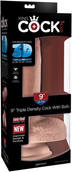 9" + Balls Triple Density 3D Cock