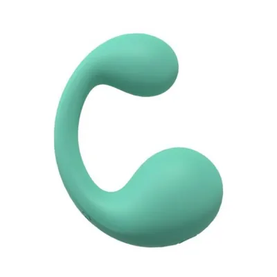 Clitoral Stimulation Loveline Playful 10 Speed Dual Motor Vibe Sealed Silicone Rechargeable Submersible Green