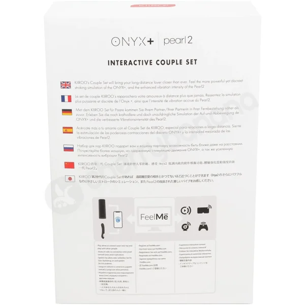 Kiiroo Onyx+ Interactive Masturbator & Purple Pearl 2 Vibrator Couples Set