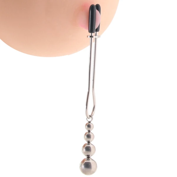 Selopa Beaded Nipple Clamps in Silver