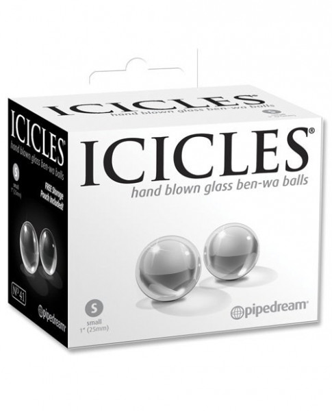 Pipedream Icicles No. 41 - Hand Blown Glass Ben Wa Balls - Small