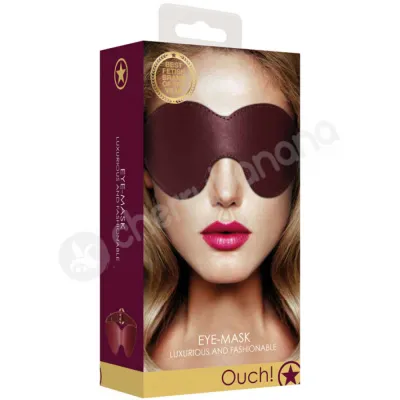 Ouch Halo Red Eye Mask With Adjustable Strap