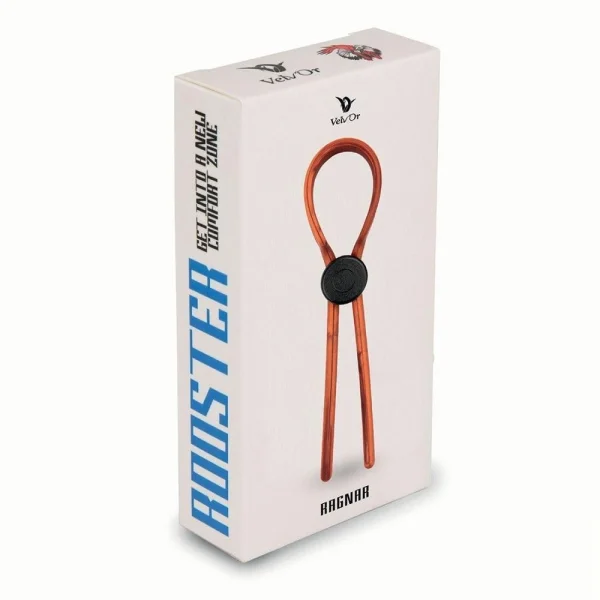 Velv&#39;Or Rooster Ragnar Adjustable Lasso String Cock Ring - Red
