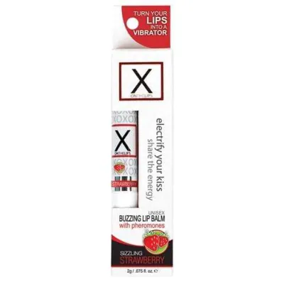 X on the Lips Lip Balm Sizzling Strawberry 75 Oz
