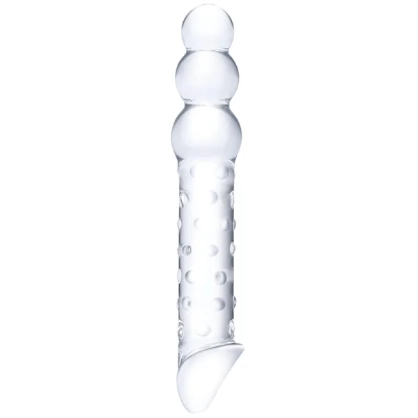 gläs 12 Inch Double Ended Beaded Dildo