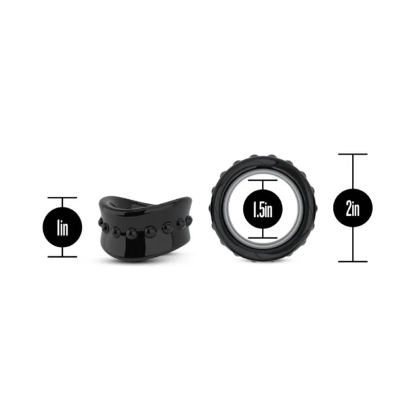 Stay Hard Beef Ball Stretcher  1.5  Black