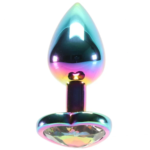 NS Novelties Rear Assets Multicolor Heart Small Plug