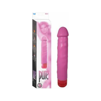 Pure Vibes No 69 Silicone Vibrator Waterproof 7 5 Inch Pink