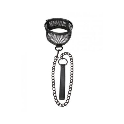 S m Fishnet Collar And Leash