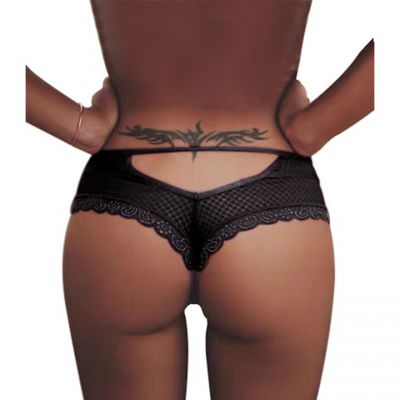 Bondara Flirt Black Cut Out Brazilian Brief