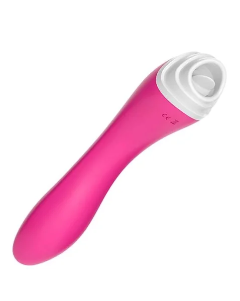 Liesel Licking G-spot Vibrator - Pink - 7.5 Inch