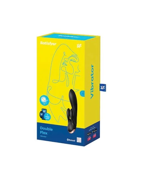 Satisfyer Double Flex - Black - 7.9 Inch