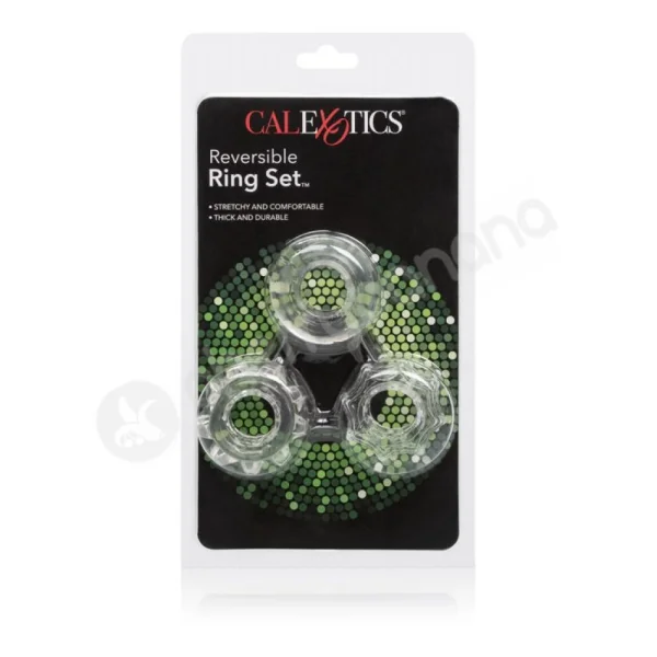 Reversible Clear Ring Set