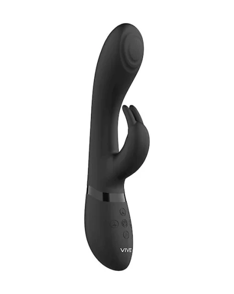 Cato - Pulse G-spot Rabbit  - Black - 8 Inch