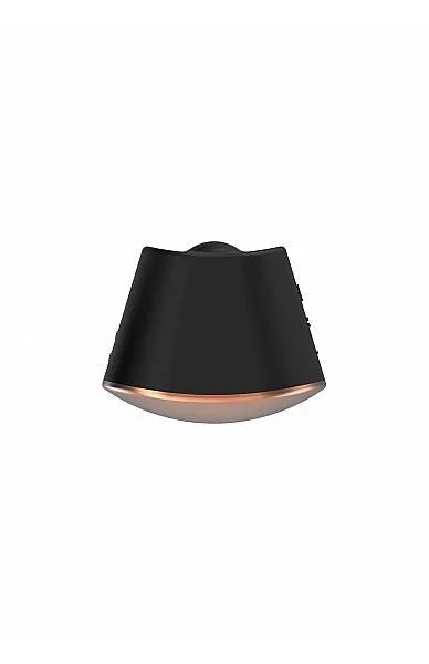 Dazzling Rotating Vibrating Clitoral Stimulator Black