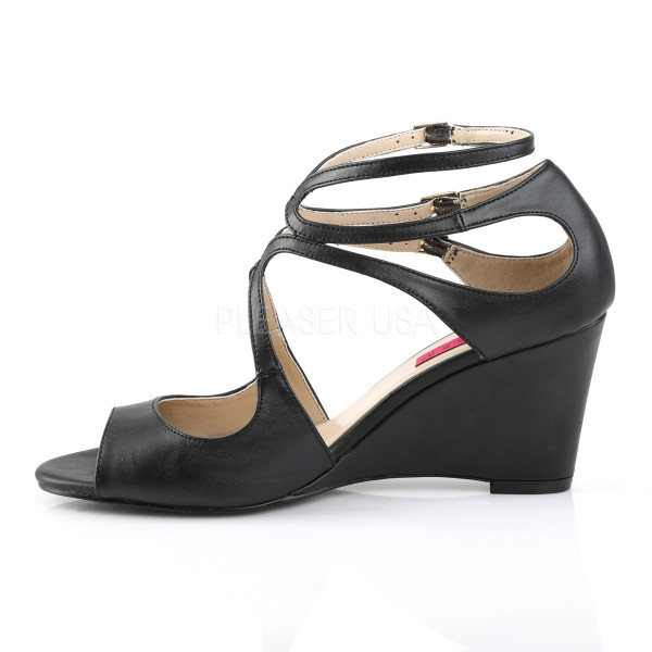3 inches Strappy Wedge Sandal W/ Cutout Detail — image 11 of 16