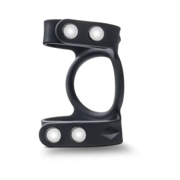 Performance - Vs8 - Silicone Double Cock & Ball Strap - Black