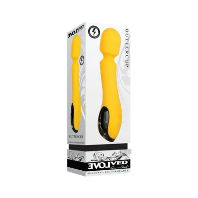 Evolved Buttercup Rechargeable Wand Vibrator Yellow