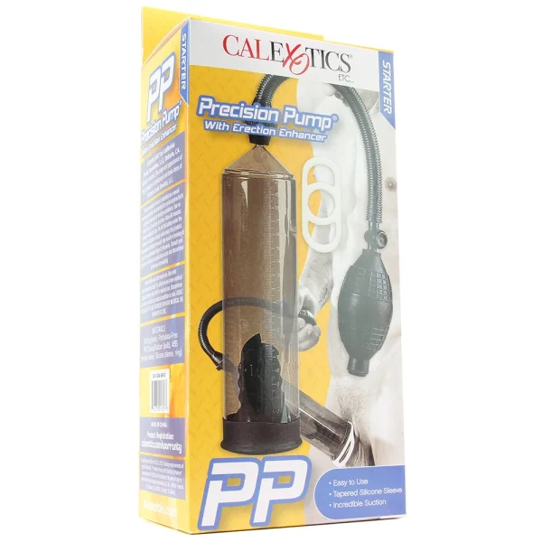 Precision pump with erection enhancer