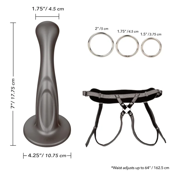 Royal Sensual Set - Harness with Dual-Density Dildo