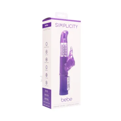 BEBE elephant vibrator rotating dual motors Purple