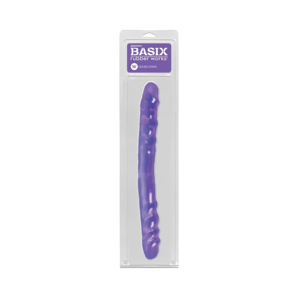 Basix Rubber Works 16 inches Double Dong Purple — image 8 of 8