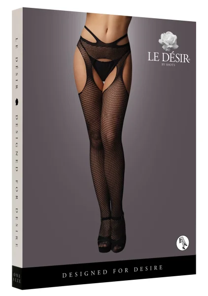 LE DESIR Suspender Pantyhose with Strappy Waist