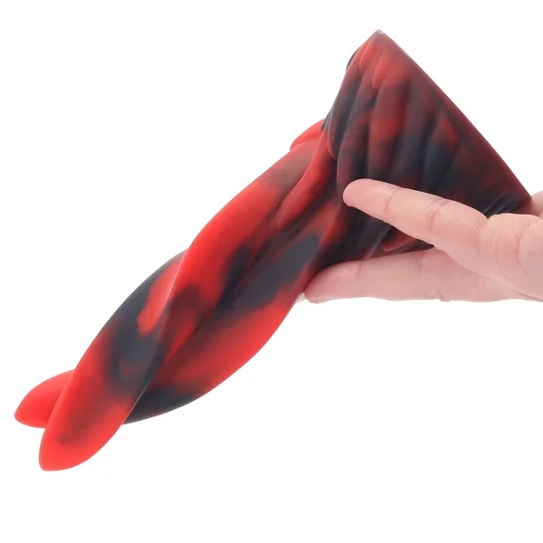 Hell Kiss Twisted Tongues 7.4" Silicone Suction Cup Dildo By Creature Cocks