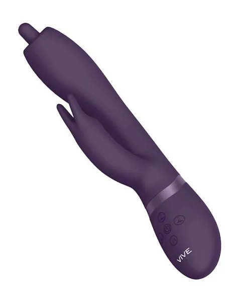 Nilo - Pinpoint Rotating G-spot Rabbit  - Purple - 8 Inch