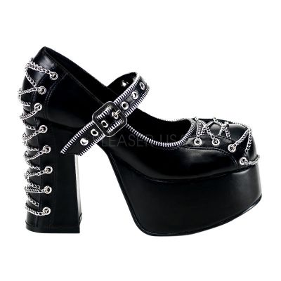 CHARADE 25 4 1 2 P F Goth Punk Lolita MJ W Chain Corseting Zipper