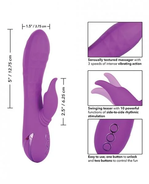 California Dreaming Valley Vamp Purple Rabbit Vibrator — image 4 of 8